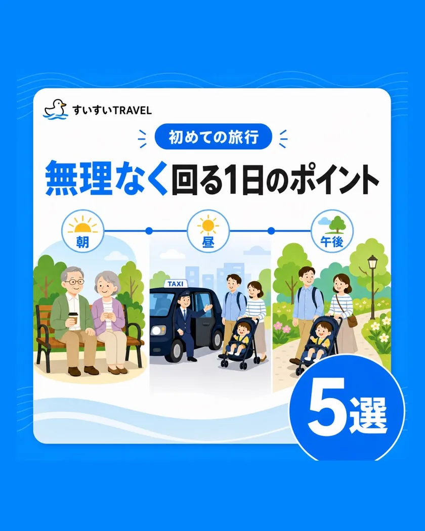 初めての旅行 無理なく回る1日のポイント 5選